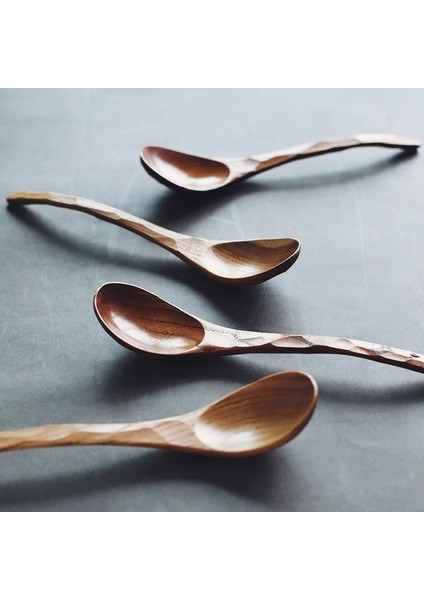 Koyu Ahşap Ton Stili Görsel Tou Tahta Kaşık Çorba Tahta Kaşık Kaplumbağa Kabuğu Yemek Takımı Japon Tarzı Sofra Takımı Sofra Takımı (Yurt Dışından) fırsatları