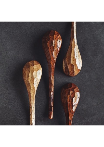 Koyu Ahşap Ton Stili Görsel Tou Tahta Kaşık Çorba Tahta Kaşık Kaplumbağa Kabuğu Yemek Takımı Japon Tarzı Sofra Takımı Sofra Takımı (Yurt Dışından) indirimleri