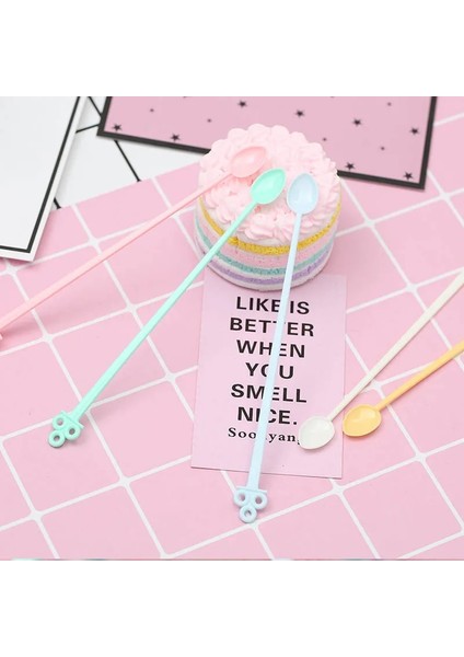 Yüzük Tarzı ile C 1 Adet Şeker Rengi Taşınabilir Kahve Çay Kaşığı Uzun Saplı Tek Kullanımlık Mini Dondurma Araçları Parti Malzemeleri Plastik Mutfak Aksesuarları @3 (Yurt Dışından) fiyatları