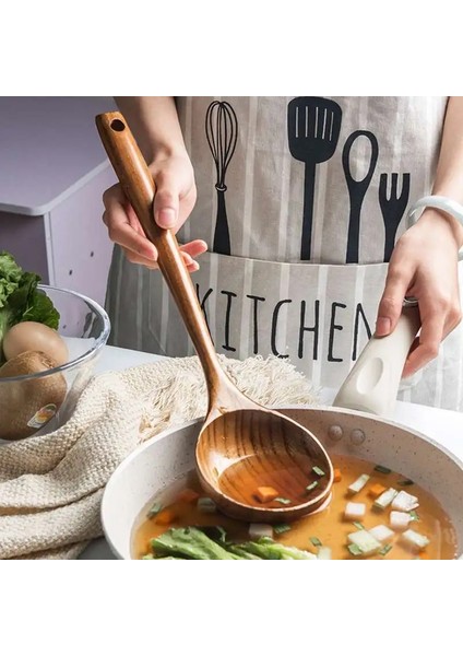 Uzun Sap Stili Japon Tarzı Uzun Saplı Pişirme Kaşığı Doğal Ahşap Büyük Çorba Kaşığı Ramen Pirinç Kaşığı Çorba Potası Ikram Mutfak Sofra Takımı (Yurt Dışından) fiyatları