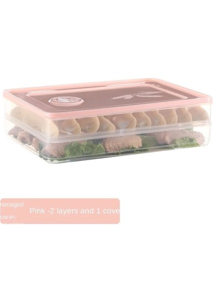 Pembe Kutu Stili 1 Katman Börek Kutusu Dondurulmuş Börek Ev Buzdolabı Hızlı Dondurulmuş Börek Kutusu Wonton Özel Yumurta Muhafaza Saklama Kutusu Çoklu (Yurt Dışından)
