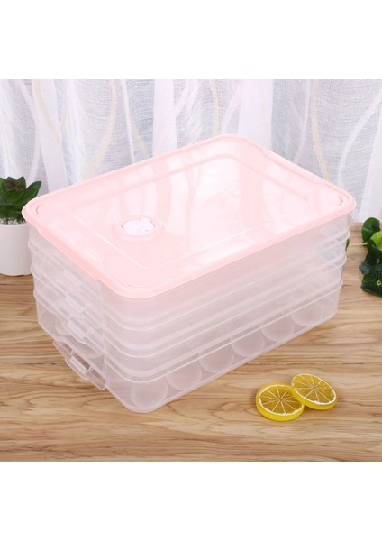 Pembe Kutu Stili 1 Katman Börek Kutusu Dondurulmuş Börek Ev Buzdolabı Hızlı Dondurulmuş Börek Kutusu Wonton Özel Yumurta Muhafaza Saklama Kutusu Çoklu (Yurt Dışından)