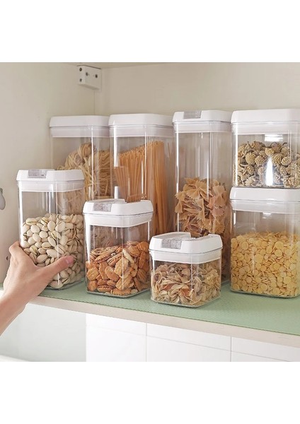 1.9l Tarzı Mutfak Gıda Saklama Kabı Kapaklı Kutu Mutfak Taze Kavanoz Tutmak Fındık Kurabiye Un Şeker Çay Kahve Şeker Depolama Organizatör (Yurt Dışından) fiyatları