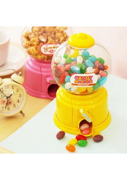 Sarı Stil Yenilik Kore Sevimli Tatlılar Şeker Makinesi Çocuklar Çocuklar Kumbara Kabarcık Gumball Şeker Dağıtıcı Atm Kumbara Doğum Günü Hediyesi (Yurt Dışından) fiyatları