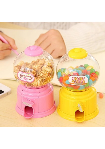 Sarı Stil Yenilik Kore Sevimli Tatlılar Şeker Makinesi Çocuklar Çocuklar Kumbara Kabarcık Gumball Şeker Dağıtıcı Atm Kumbara Doğum Günü Hediyesi (Yurt Dışından) fırsatları