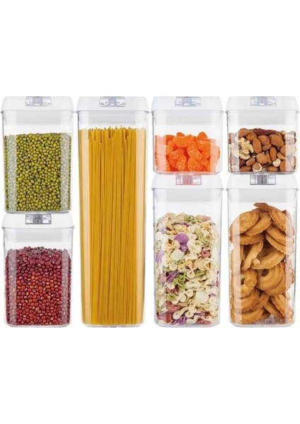 1.9l Tarzı Ev Plastik Depolama Tankı Hava Geçirmez Teneke Kutu Mutfak Depolama Şişeleri Kavanoz Mühürlü Gıda Konteyner Kahve Çekirdekleri Tahıllar Şeker Kavanozları (Yurt Dışından) modelleri