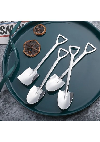 4 Adet 02 Gümüş Tarzı Yeni Kahve Kaşığı Çatal Seti Paslanmaz Çelik Retro Demir Kürek Dondurma Kaşığı Kaşık Yaratıcı Kaşık Çay Kaşığı Moda Sofra Takımı (Yurt Dışından) fırsatları