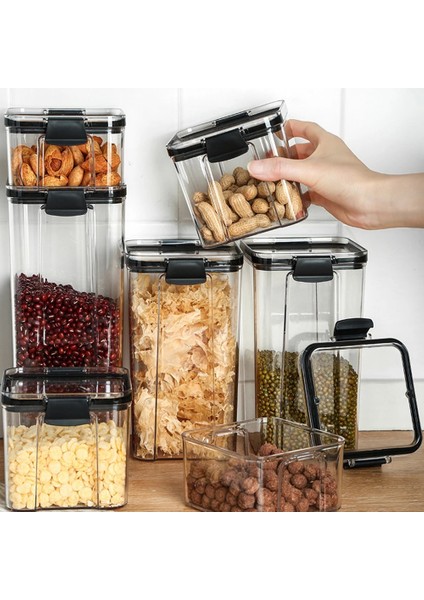 700ML Stili Gıda Saklama Kapları, Hava Geçirmez Kutular Plastik Saklama Kutuları Istiflenebilir Gıda Saklama Kutuları Mutfak Buzdolabı Depolama Tankları (Yurt Dışından) fiyatları