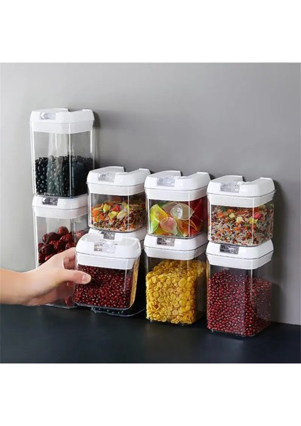 1.2l Şekillendirme Ev Plastik Depolama Tankı Hava Geçirmez Teneke Kutu Mutfak Depolama Şişeleri Kavanoz Mühürlü Gıda Konteyner Kahve Çekirdekleri Tahıllar Şeker Kavanozları (Yurt Dışından) fırsatları