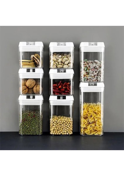 1.2l Şekillendirme Ev Plastik Depolama Tankı Hava Geçirmez Teneke Kutu Mutfak Depolama Şişeleri Kavanoz Mühürlü Gıda Konteyner Kahve Çekirdekleri Tahıllar Şeker Kavanozları (Yurt Dışından) indirimleri