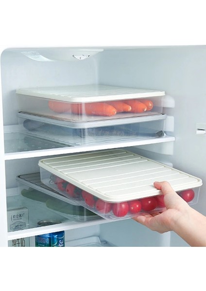 S Gri Tarzı Dondurucu Börek Kutusu Gıda Saklama Kabı Kapaklı Istiflenebilir Gıda Tasarrufu Kutusu Kare Plastgle Katmanlı Mühürlü Şeffaf Kutu (Yurt Dışından) fiyatları