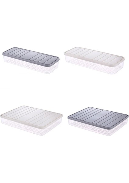 S Gri Tarzı Dondurucu Börek Kutusu Gıda Saklama Kabı Kapaklı Istiflenebilir Gıda Tasarrufu Kutusu Kare Plastgle Katmanlı Mühürlü Şeffaf Kutu (Yurt Dışından) indirimleri