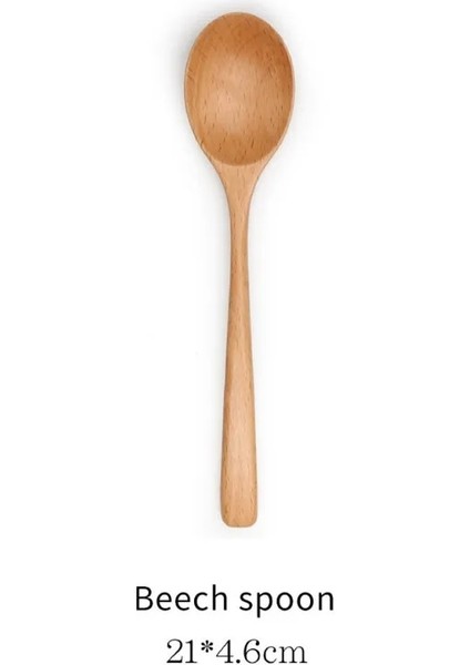A7 Stili Kayın Baharat Ölçme Kaşığı Bal Çay Kaşığı Taşınabilir Doğal Ahşap Pişirme Kaşıkları Mutfak Aksesuarları (Yurt Dışından)