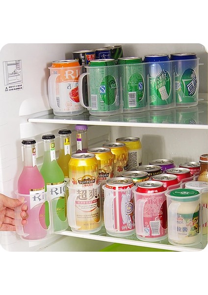 1 Adet Tarzı Frigerator Plastik Saklama Kabı Suyu Içecek Rafları Buzdolabı Içecek Şişesi Can Saklama Kutusu Mutfak Depolama ve Organizasyon (Yurt Dışından) fiyatları