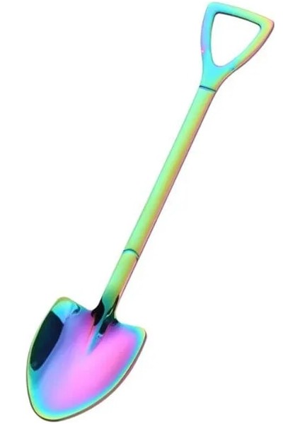 No.6 Tarzı 1 Adet Paslanmaz Çelik Kürek Kahve Çay Mutfak Gadget ve Aksesuarları Için Kaşık Gümüş Altın Renk Tatlı Kaşığı Noel Hediyesi (Yurt Dışından)