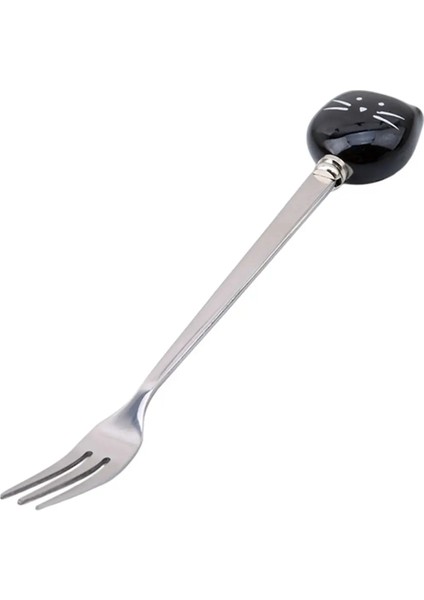 Seramik Çatal B Stili Ute Paslanmaz Çelik Kedi Pençesi Kahve Kaşığı Meyve Tatlı Kaşığı Şeker Çay Kaşığı Kedi Pençesi Şekli Içecek Sofra Seramik (Yurt Dışından)