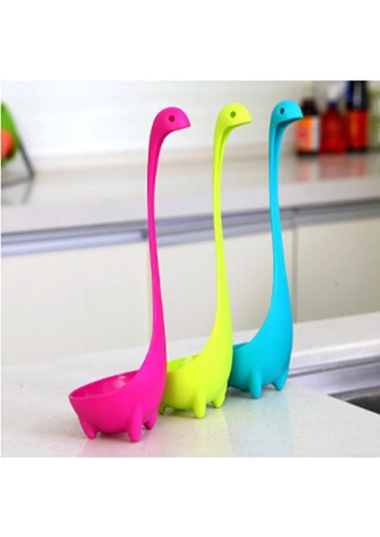 Mavi Stil 1 Bilgisayar Loch Ness Su Canavarı Çorba Kaşığı Nessie Dinozor Dikey Uzun Saplı Pota Stand Up Plastik Karıştırıcı Kepçe Kepçe Mutfak Için (Yurt Dışından)