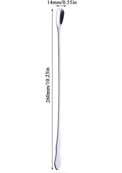 Gümüş Uzun Stil 1 Adet Paslanmaz Çelik Kahve Kaşığı Uzun Saplı Renkli Kahve Kaşığı Tatlı Çay Kaşığı Sofra Mutfak Gereçleri Araçları (Yurt Dışından)