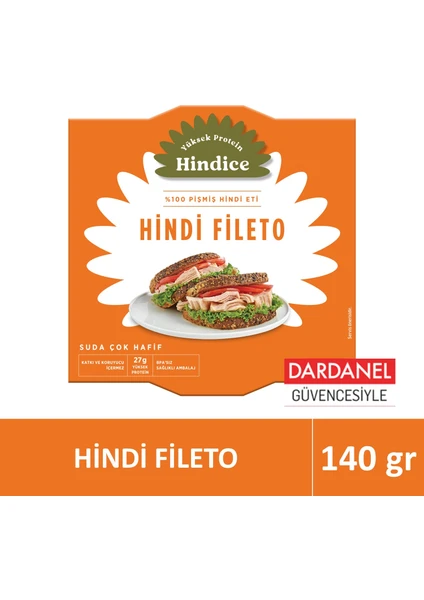 Hindice Aç Ye Hazır Yemek Hindi Fileto Suda 140 gr