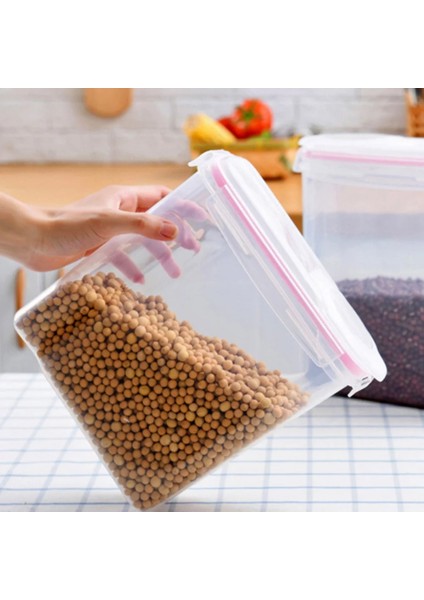 4l 02 Stili 1 Katmanlı 1 Adet 1.8l 2.5l Tahıl Dağıtıcı Saklama Kutusu Mutfak Gıda Tahıl Pirinç Konteyner Plastik Mutfak Depolama Malzemeleri Yüksek (Yurt Dışından) modelleri