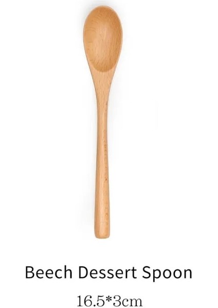 A4 Stili Kayın Baharat Ölçme Kaşığı Bal Çay Kaşığı Taşınabilir Doğal Ahşap Pişirme Kaşıkları Mutfak Aksesuarları (Yurt Dışından)