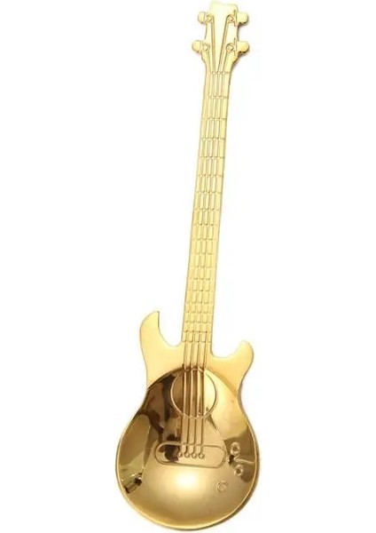 No.1 Tarzı Gitar Şekli Kahve Kaşığı Paslanmaz Çelik Kahve Kaşığı Oluşturun Gül Altın Siyah Çatal Kaşığı Çay Kaşığı Kahve Aksesuarları Çay Kaşığı (Yurt Dışından)