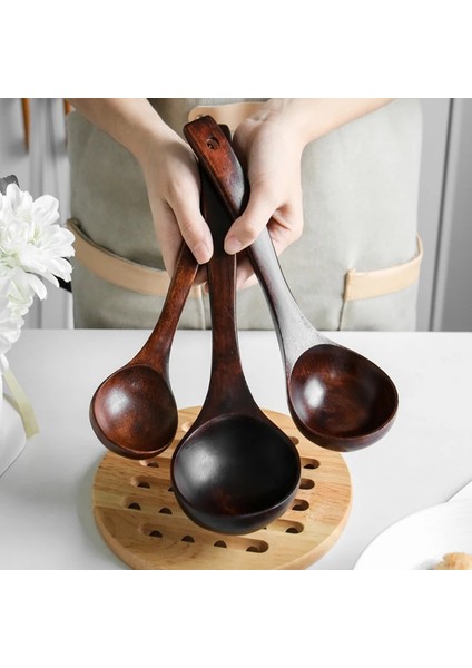 24X7CM Tarzı Ahşap Büyük Çorba Kaşığı Uzun Saplı Pişirme Kaşığı Ahşap Ramen Pirinç Kaşığı Çorba Potası Ikram Sofra Takımı Mutfak Aletleri (Yurt Dışından) fiyatları