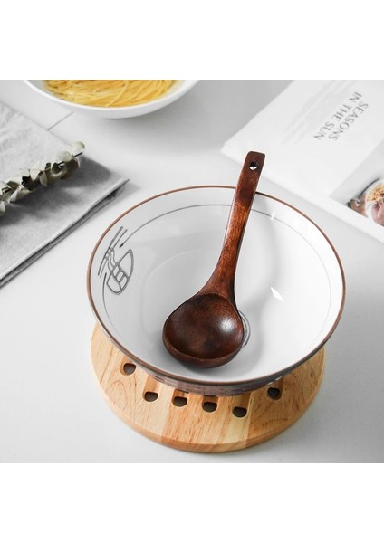 24X7CM Tarzı Ahşap Büyük Çorba Kaşığı Uzun Saplı Pişirme Kaşığı Ahşap Ramen Pirinç Kaşığı Çorba Potası Ikram Sofra Takımı Mutfak Aletleri (Yurt Dışından) modelleri