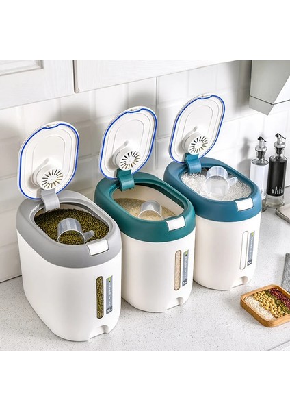 Açık Sarı Stil 5 kg Mutfak Kabı 10 kg Nano Varil Nem Geçirmez Mühürlü Pirinç Kutusu Ev Gıda Depolama Tankı Köpek Maması Saklama Kutusu (Yurt Dışından) fiyatları