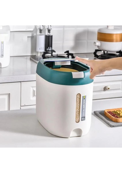 Açık Sarı Stil 5 kg Mutfak Kabı 10 kg Nano Varil Nem Geçirmez Mühürlü Pirinç Kutusu Ev Gıda Depolama Tankı Köpek Maması Saklama Kutusu (Yurt Dışından) indirimleri