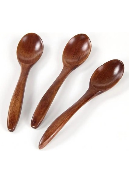 1 Adet 18CM Tarzı Yüksek Li Doğal Tahta Kaşık Bambu Mutfak Yemek Yemek Çorbası Çay Bal Kahve Gereçleri Araçları Çorba-Çay Kaşığı Sofra Takımı (Yurt Dışından)