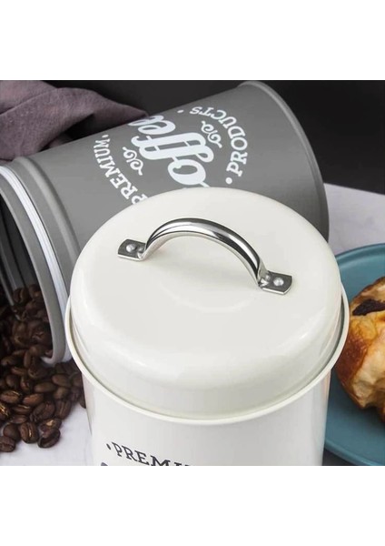 Çay Tarzı Için Beyaz Sfvefvd Vintage Ferforje Kahve Mühürlü Kutular Kullanışlı Şeker Çay Gıda Saklama Kabı Tencere Çerez Ambalaj Kutusu Sızdırmazlık Kavanozu (Yurt Dışından) indirimleri