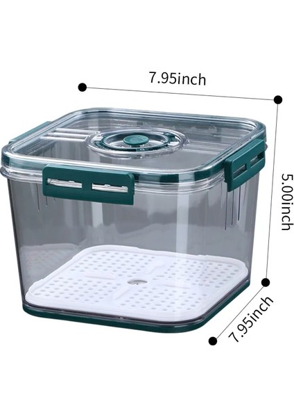 2500ML-YEŞIL Stil Joybo Buzdolabı Saklama Kapları Tahıllar Sebzeler Için Zamanlama Kontrolü Mutfak Gıda Organzier Seti Pet Malzeme (Yurt Dışından)