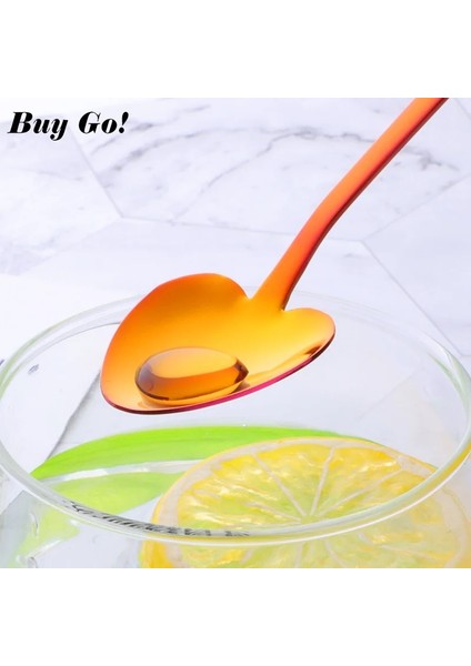 Mavi Stil 1 Adet Kalp Şekli Paslanmaz Çelik Küçük Tatlı Çay Kahve Kaşığı Gül Altın Şeker Bal Dondurma Kaşık Mutfak Sofra Takımı Sofra Takımı (Yurt Dışından) fırsatları