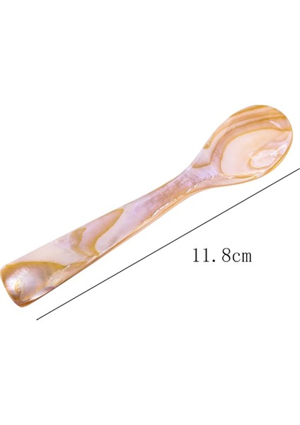 11-12CM Tarzı 1 Adet Doğal Coell Dondurma Kahve Kaşığı Havyar Kaşığı Sedef Deniz Kabukları Karıştırma Kaşığı Çay Kaşığı Mutfak Aracı (Yurt Dışından)