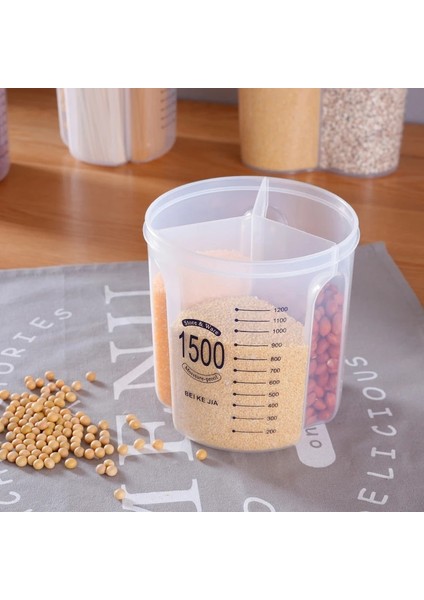 4 IZGARA-2500ML Stili Mutfak Depolama Tankı Mühürlü Tank Saklama Kutusu Bölmesi Şeffaf Kutu Plastik Gıda Saklama Kutusu (Yurt Dışından) fırsatları