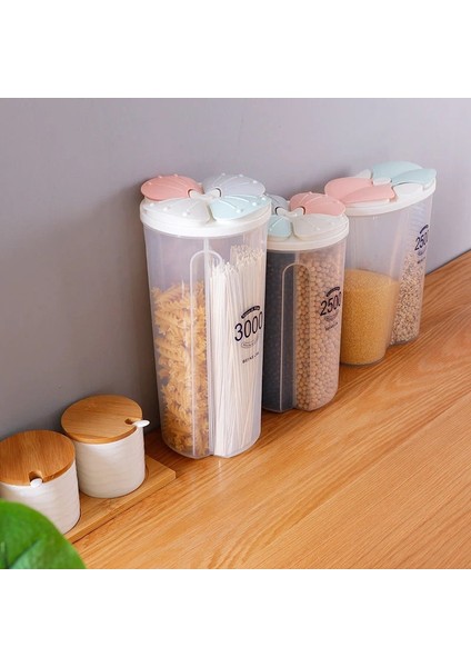 4 IZGARA-2500ML Stili Mutfak Depolama Tankı Mühürlü Tank Saklama Kutusu Bölmesi Şeffaf Kutu Plastik Gıda Saklama Kutusu (Yurt Dışından) indirimleri