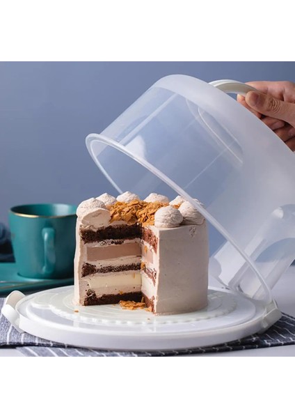 No.5 Tarzı Kek Kutusu Taşınabilir Su Geçirmez Plastik El Kek Paket Konteyner Mutfak Tatlı Kutusu Aksesuarları Düğün Pastası Taşıyıcı (Yurt Dışından) fiyatları