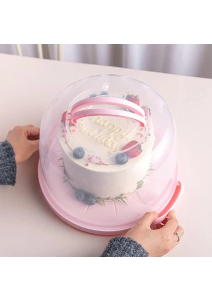 No.5 Tarzı Kek Kutusu Taşınabilir Su Geçirmez Plastik El Kek Paket Konteyner Mutfak Tatlı Kutusu Aksesuarları Düğün Pastası Taşıyıcı (Yurt Dışından) modelleri