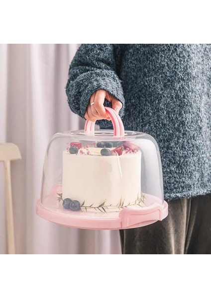 No.5 Tarzı Kek Kutusu Taşınabilir Su Geçirmez Plastik El Kek Paket Konteyner Mutfak Tatlı Kutusu Aksesuarları Düğün Pastası Taşıyıcı (Yurt Dışından) indirimleri