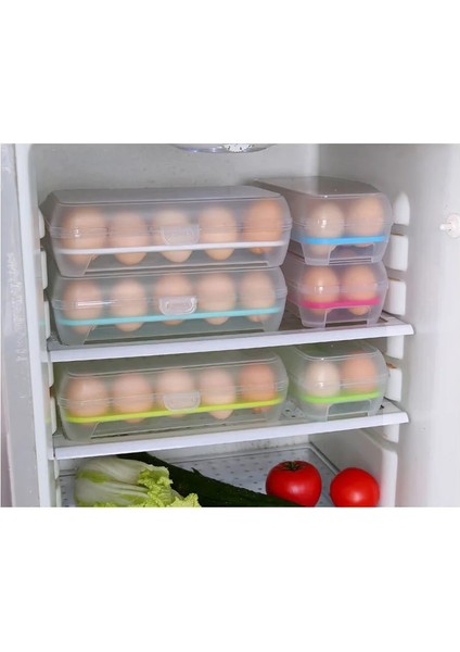 Pembe Stil 15 Izgara Taşınabilir Yumurta Kutusu Darbeye Dayanıklı Darbeye Dayanıklı Plastik Yumurta Tutucu Ev Buzdolabı Saklama Kutusu Yumurta Taze Tutma Kutusu (Yurt Dışından) indirimleri