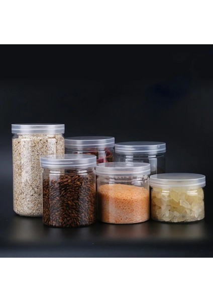 ml Gıda Kavanoz Şeffaf Mutfak Mühürlü Plastik Can Aperatifler Kapaklı Konteynerler Şeker Kurabiye Çay Için Organizatör Kutusu (Yurt Dışından)