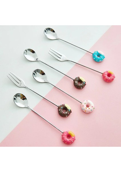 Mavi Stil 1 Adet Çörek Sevimli Paslanmaz Çelik Çörek Tatlı Kaşığı Çatal Kahve Dondurma Şeker Mutfak Sofra Takımı Bebek Çocuk Yemek Takımı (Yurt Dışından) fiyatları