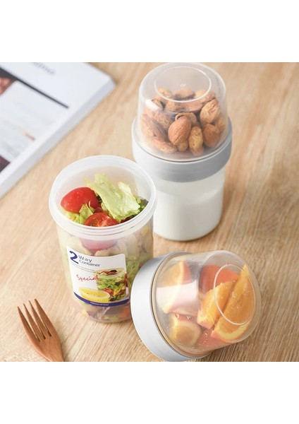 310 ve 360ML Stili Hareket Halinde Kahvaltı Bardaklar Tahıl ve Süt Kabı Hava Geçirmez Gıda Saklama Kutusu Mühürlü Şeffaf Sebzelik Fincan Tipi Gıda Saklama (Yurt Dışından) fırsatları