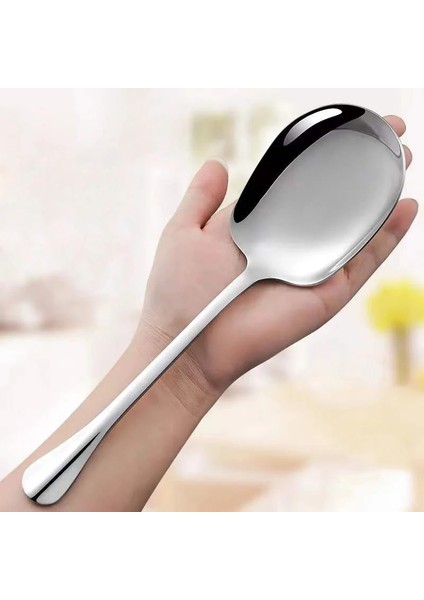 Büyük Kare Kaşık Stili Mutfak Yemek Tabağı Halk Kaşığı Çorba Restoran Büyük Paslanmaz Çelik Dağıtım Kaşığı Büfe Servis Kaşığı (Yurt Dışından) fiyatları