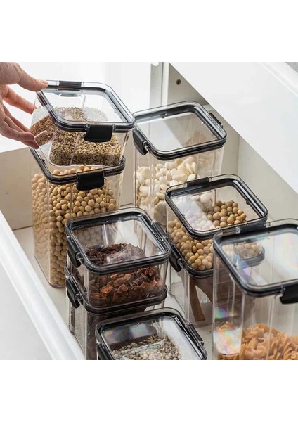 460ML Tarzı Kiler Için Mutfak Organizatörleri Saklama Kapları Mutfak Buzdolabı Organizatör Kapaklı Kavanozlar Plastik Saklama Kabı Baharat Kutuları (Yurt Dışından) modelleri