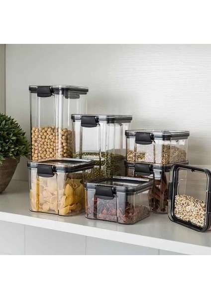 460ML Tarzı Kiler Için Mutfak Organizatörleri Saklama Kapları Mutfak Buzdolabı Organizatör Kapaklı Kavanozlar Plastik Saklama Kabı Baharat Kutuları (Yurt Dışından) fırsatları