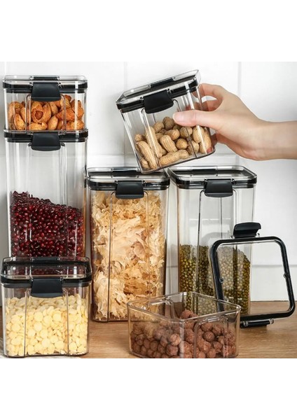 L Tarzı Gıda Saklama Kapları Mutfak Depolama Organizasyonu Mutfak Saklama Kutusu Kavanoz Kanalları Mutfak Için Depolama Pet Gıda Saklama Kutusu Kapağı (Yurt Dışından) fiyatları