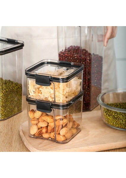 L Tarzı Gıda Saklama Kapları Mutfak Depolama Organizasyonu Mutfak Saklama Kutusu Kavanoz Kanalları Mutfak Için Depolama Pet Gıda Saklama Kutusu Kapağı (Yurt Dışından) modelleri