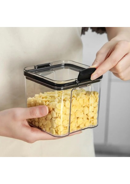 L Tarzı Gıda Saklama Kapları Mutfak Depolama Organizasyonu Mutfak Saklama Kutusu Kavanoz Kanalları Mutfak Için Depolama Pet Gıda Saklama Kutusu Kapağı (Yurt Dışından) indirimleri